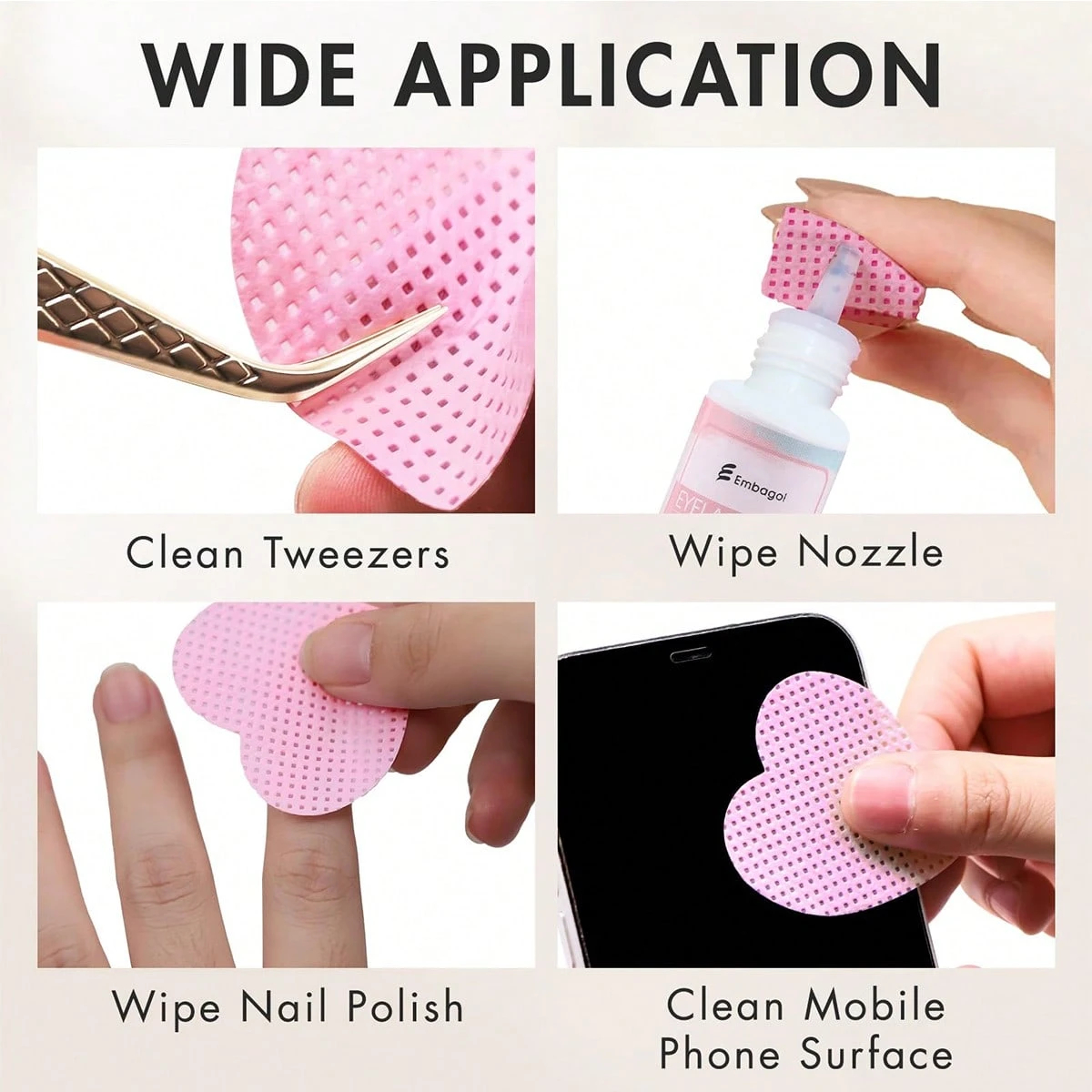 LINMANDA 200 Pieces of Lint-Fr - Nail Art Remove ulasan dan harga