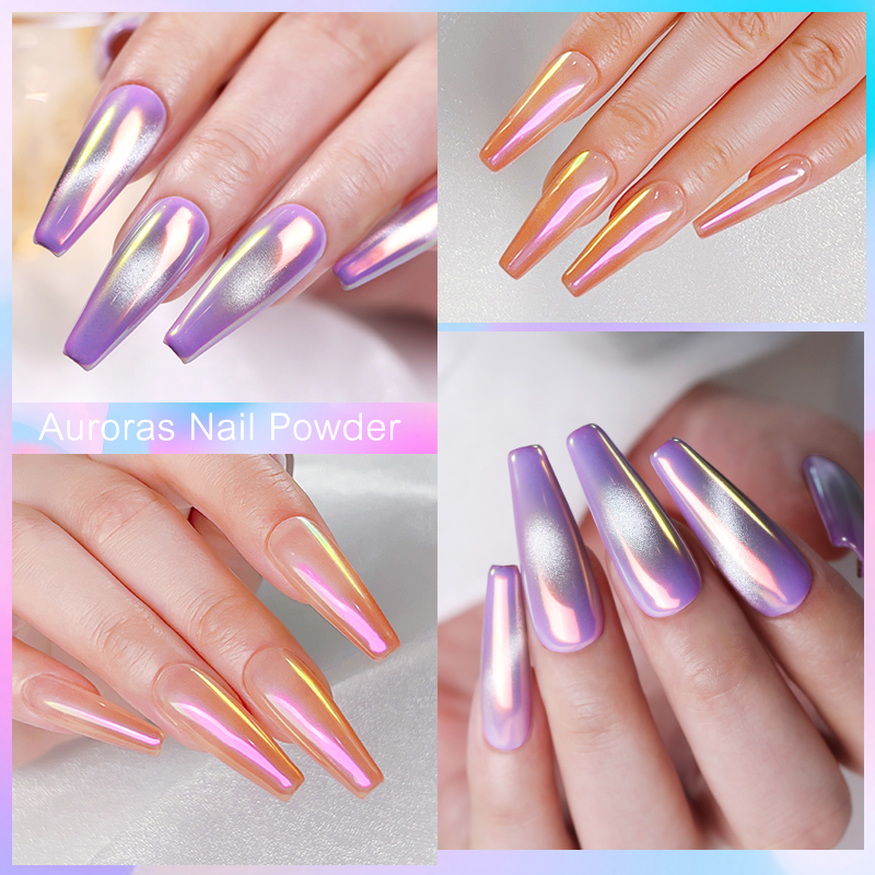 NICOLE DIARY Nail Powder Pigme - Nail Glitter Chrome ulasan dan harga