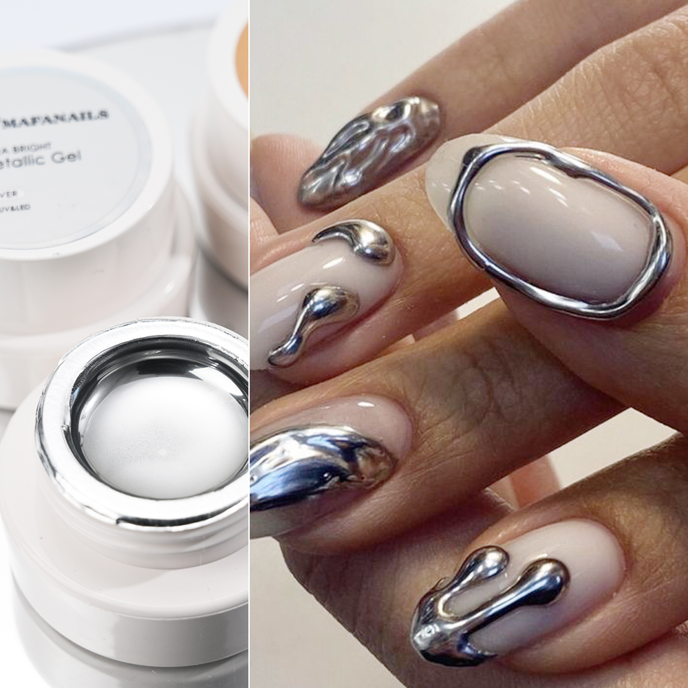 8g/Jar Y2K Mirror Metallic Pai - Nail Glitter Chrome ulasan dan harga