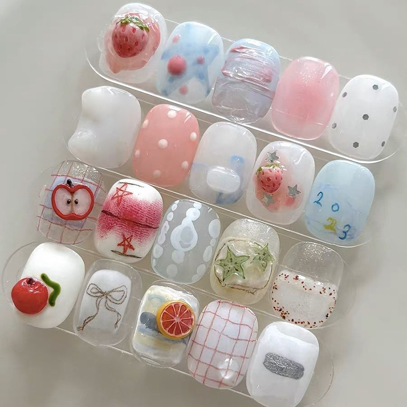 3D Transparent Fruit Nail Sili - Nail Art Orange ulasan dan harga