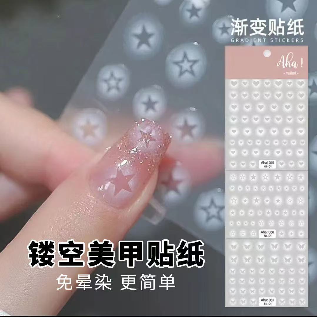 Viral Gradient Nail Sticker St - Nail Art Viral ulasan dan harga
