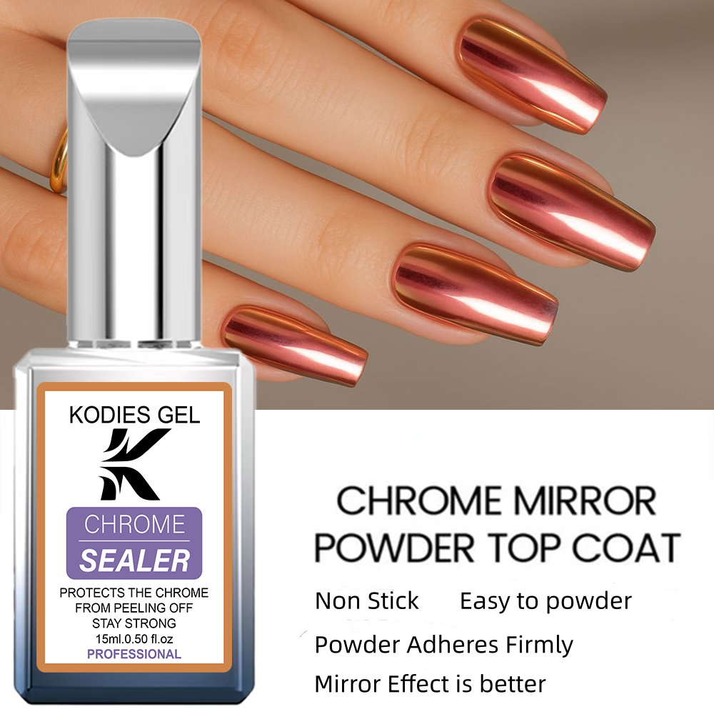 KODIES GEL Chrome Top Coat No  - Nail Glitter Chrome ulasan dan harga