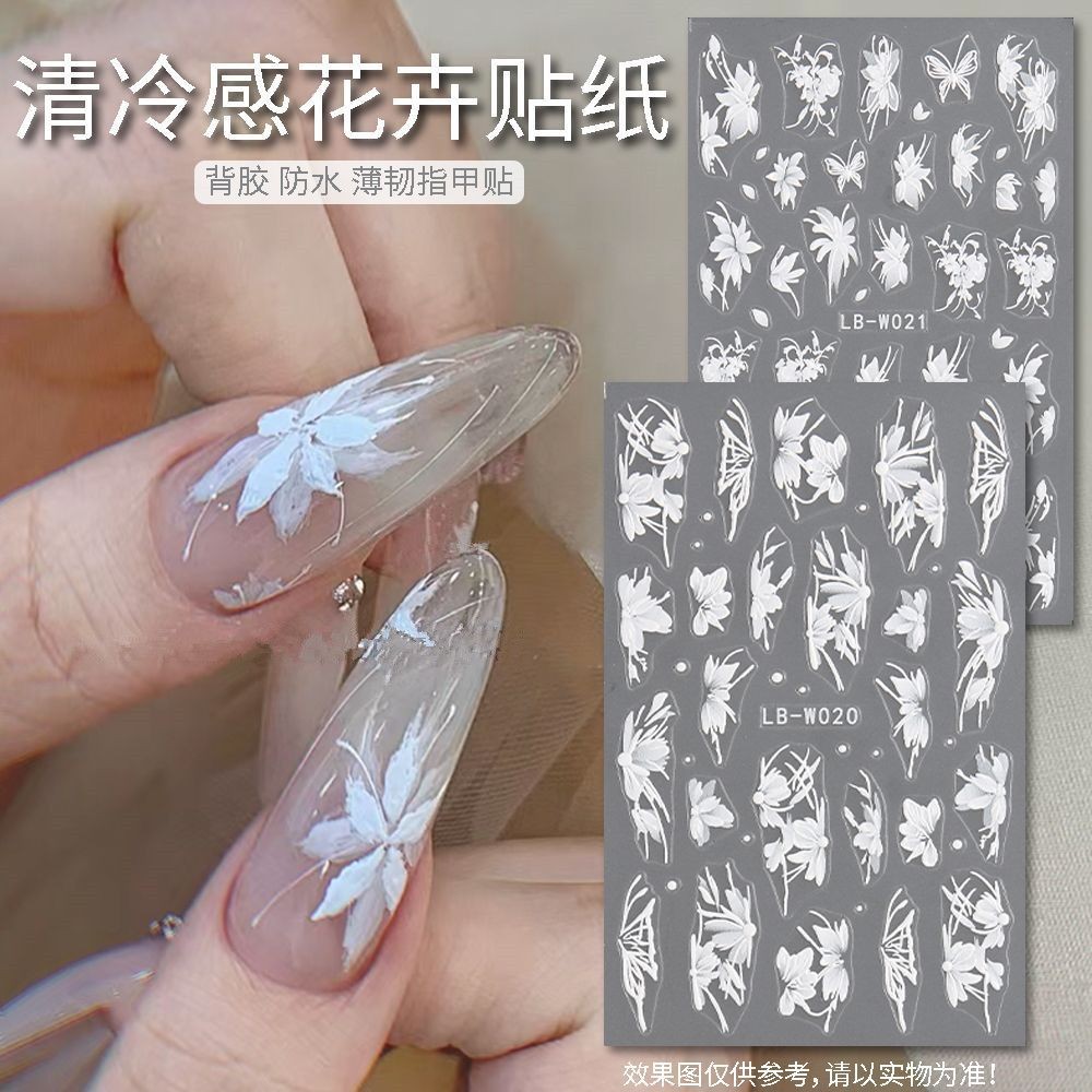 Viral New Ice Flower Nail Art  - Nail Art Viral ulasan dan harga