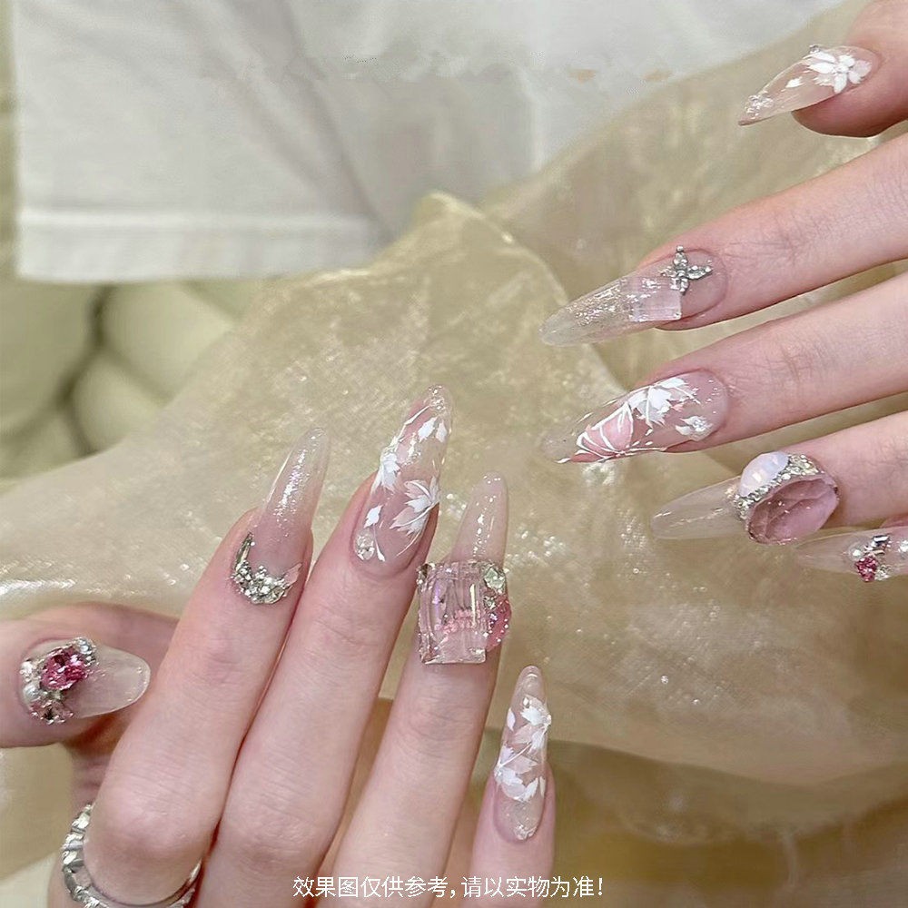 Viral New Ice Flower Nail Art  - Nail Art Viral ulasan dan harga
