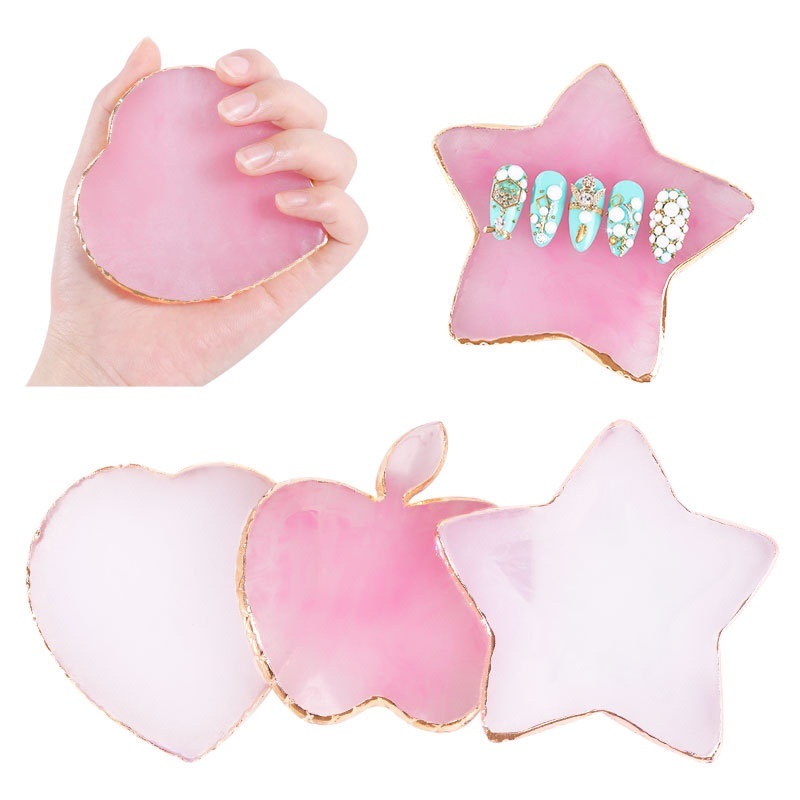 Resin Agate Stone Nail Art Pal - Nail Art Vector ulasan dan harga