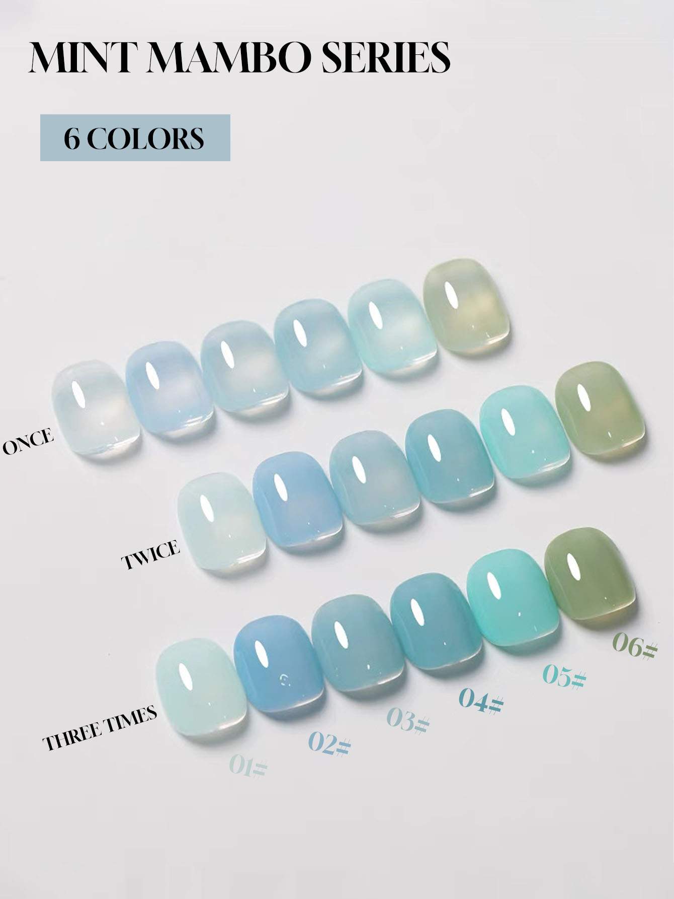12ML Gel Polish Kit- Mint Mamb - Nail Art Viral ulasan dan harga