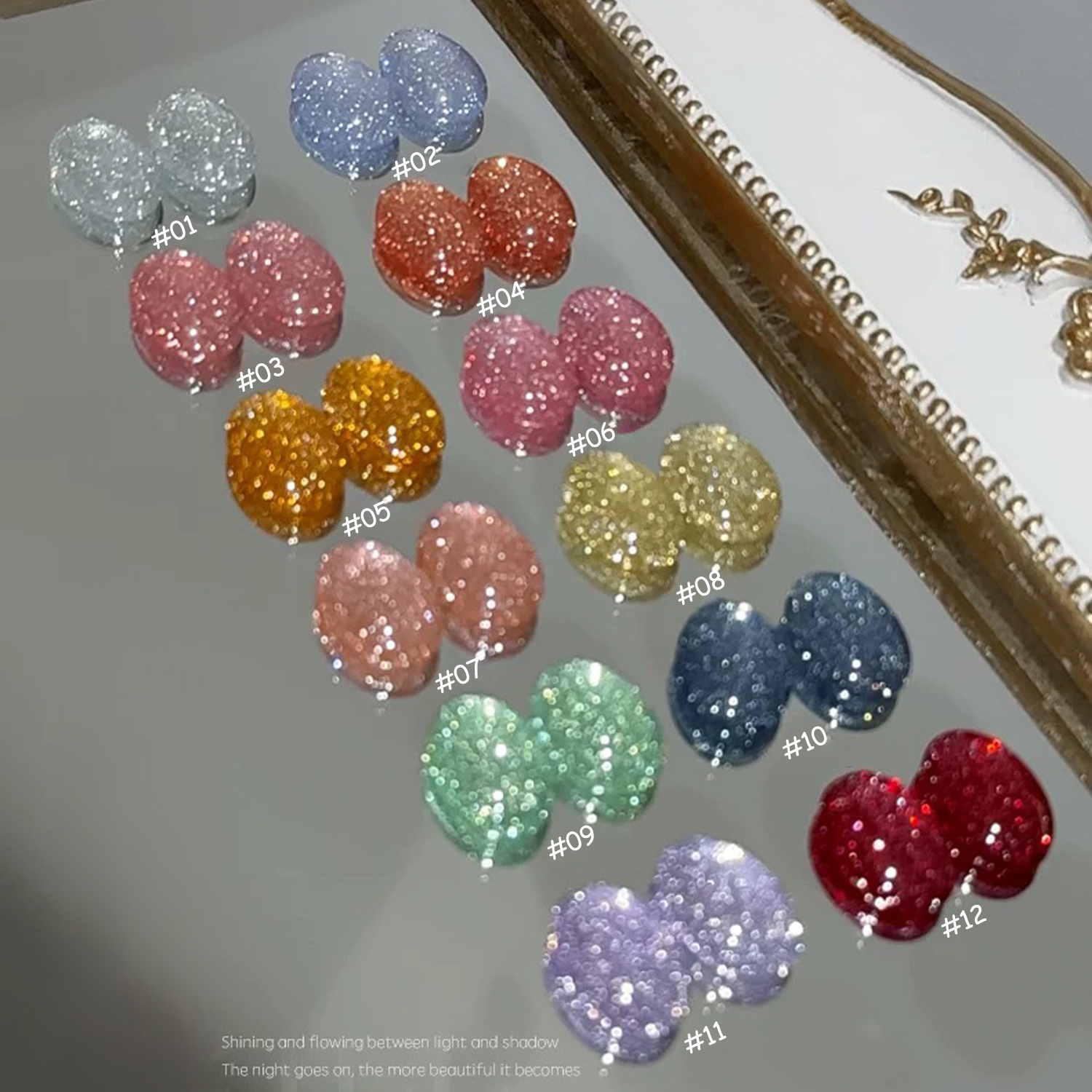 1pcs PSK Flash Star Broken Dia - Nail Art Orange ulasan dan harga