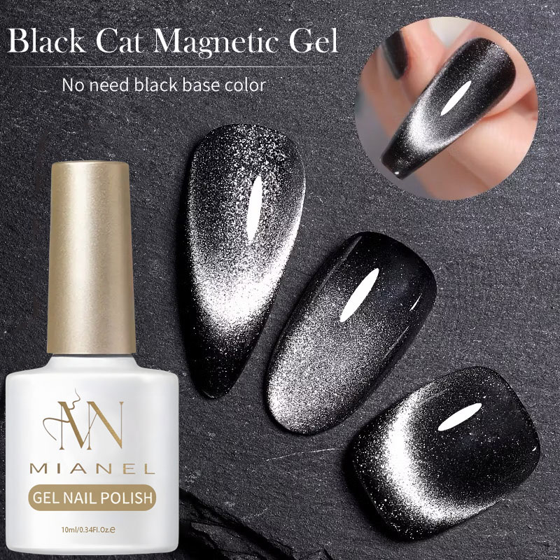 MIANEL 10ML 2026 New Black Pea - Nail Art Viral ulasan dan harga