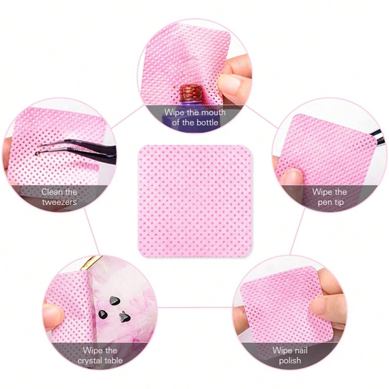 Lint Free Wipes Cleaning Tool  - Nail Art Remove ulasan dan harga