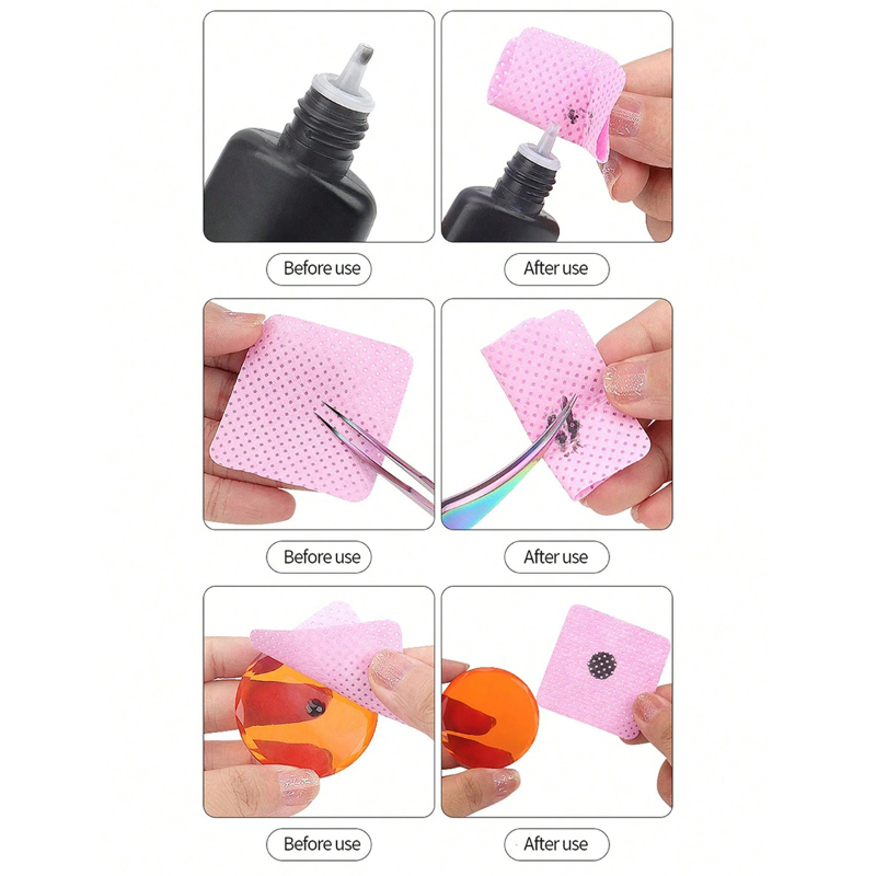 Lint Free Wipes Cleaning Tool  - Nail Art Remove ulasan dan harga