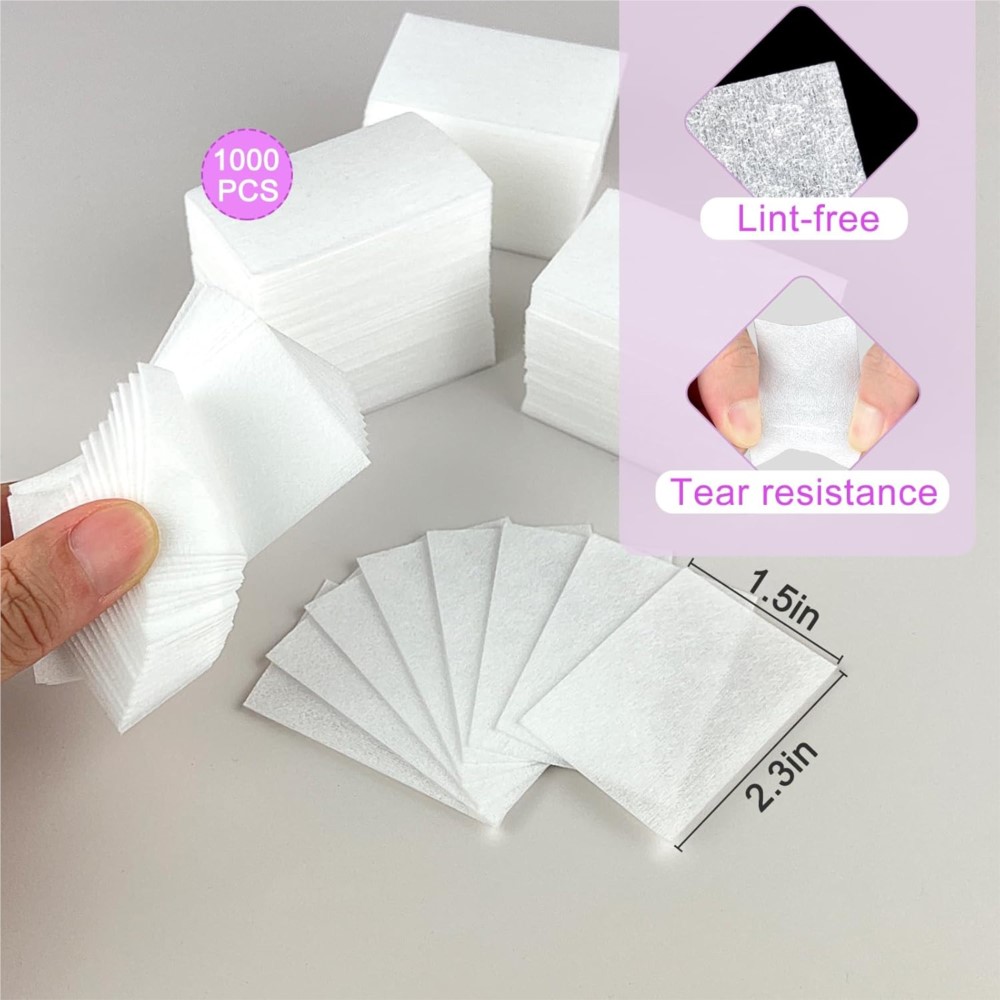 1000Pcs Lint Free Nail Wipes G - Nail Art Remove ulasan dan harga