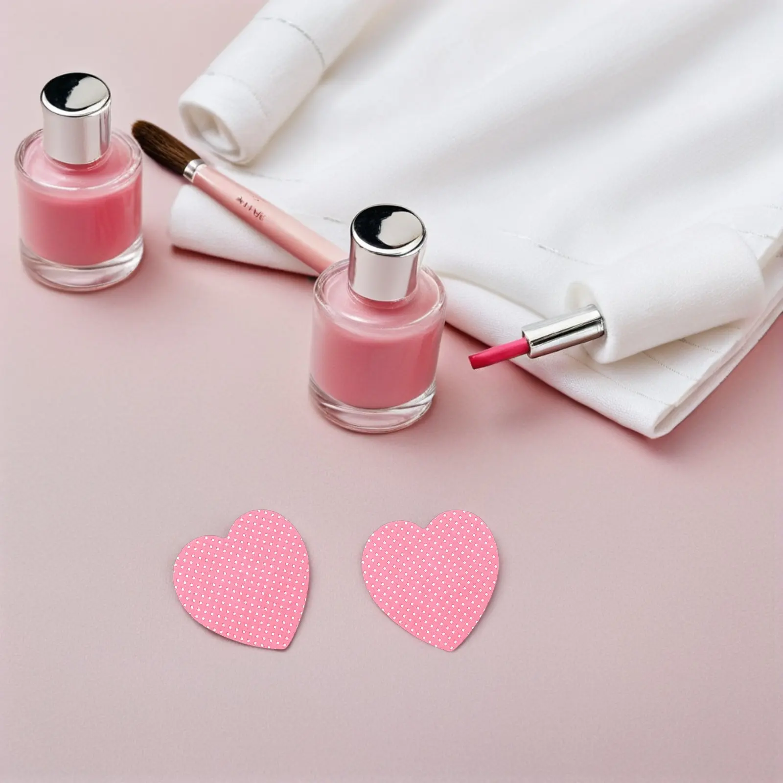 Heart Shaped Lint-Free Nail Wi - Nail Art Remove ulasan dan harga