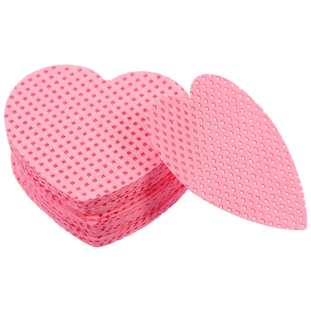 Heart Shaped Lint-Free Nail Wi - Nail Art Remove ulasan dan harga