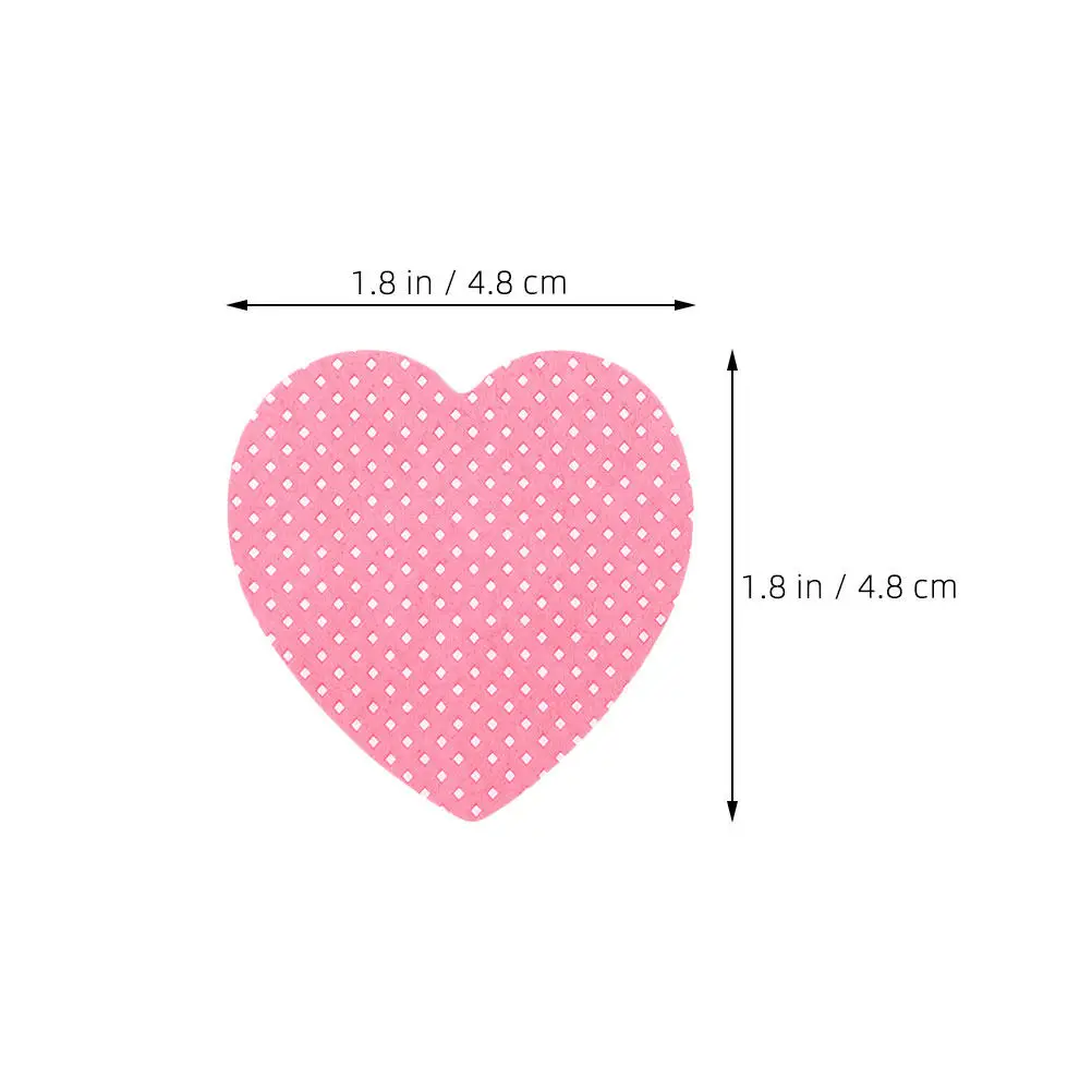 Heart Shaped Lint-Free Nail Wi - Nail Art Remove ulasan dan harga