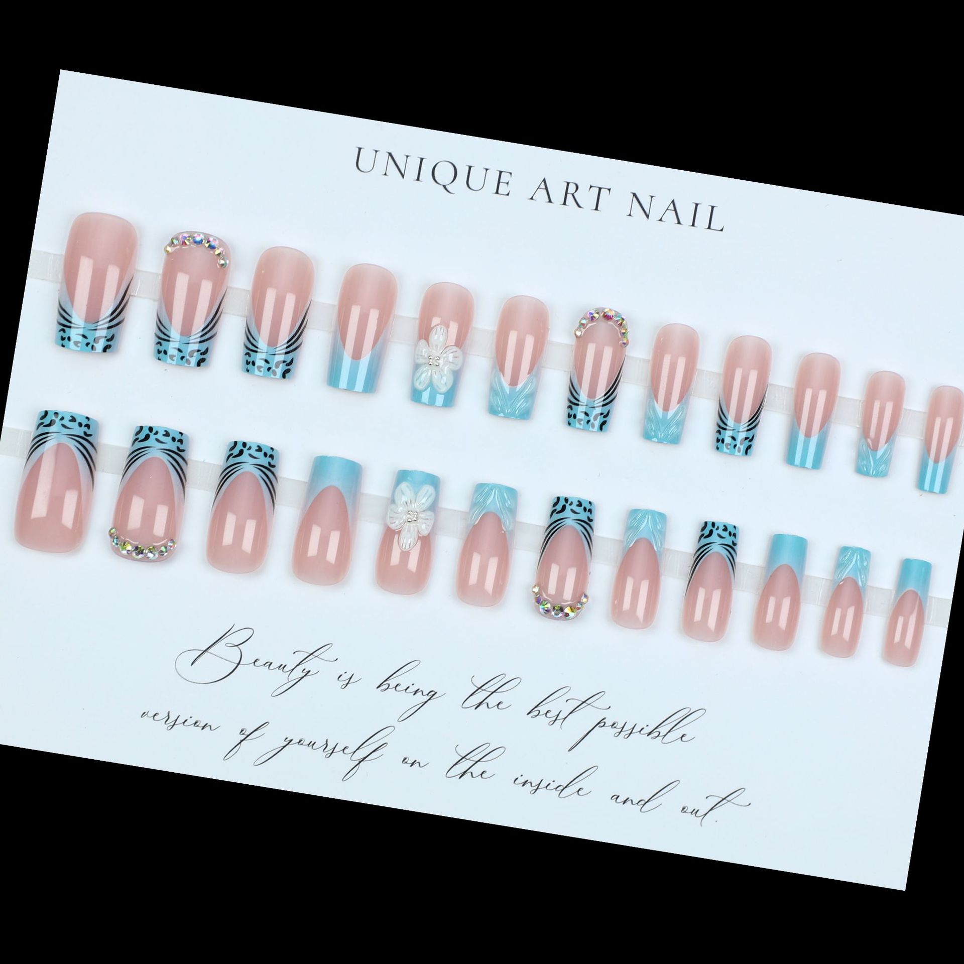 Medium fake nails for women gi - Nail Art Orange ulasan dan harga