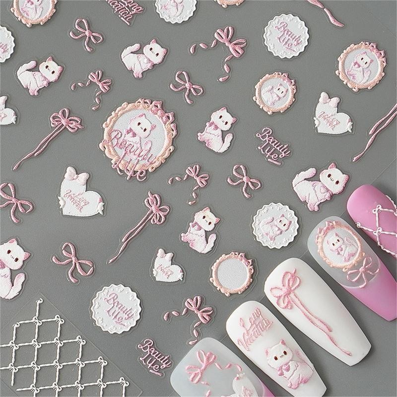 Viral Kawaii French Nail Art S - Nail Art Viral ulasan dan harga