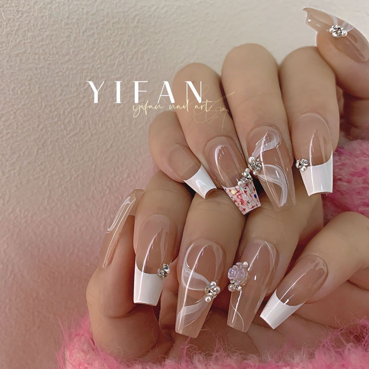 Viral Floating Ribbon Nail Art - Nail Art Viral ulasan dan harga