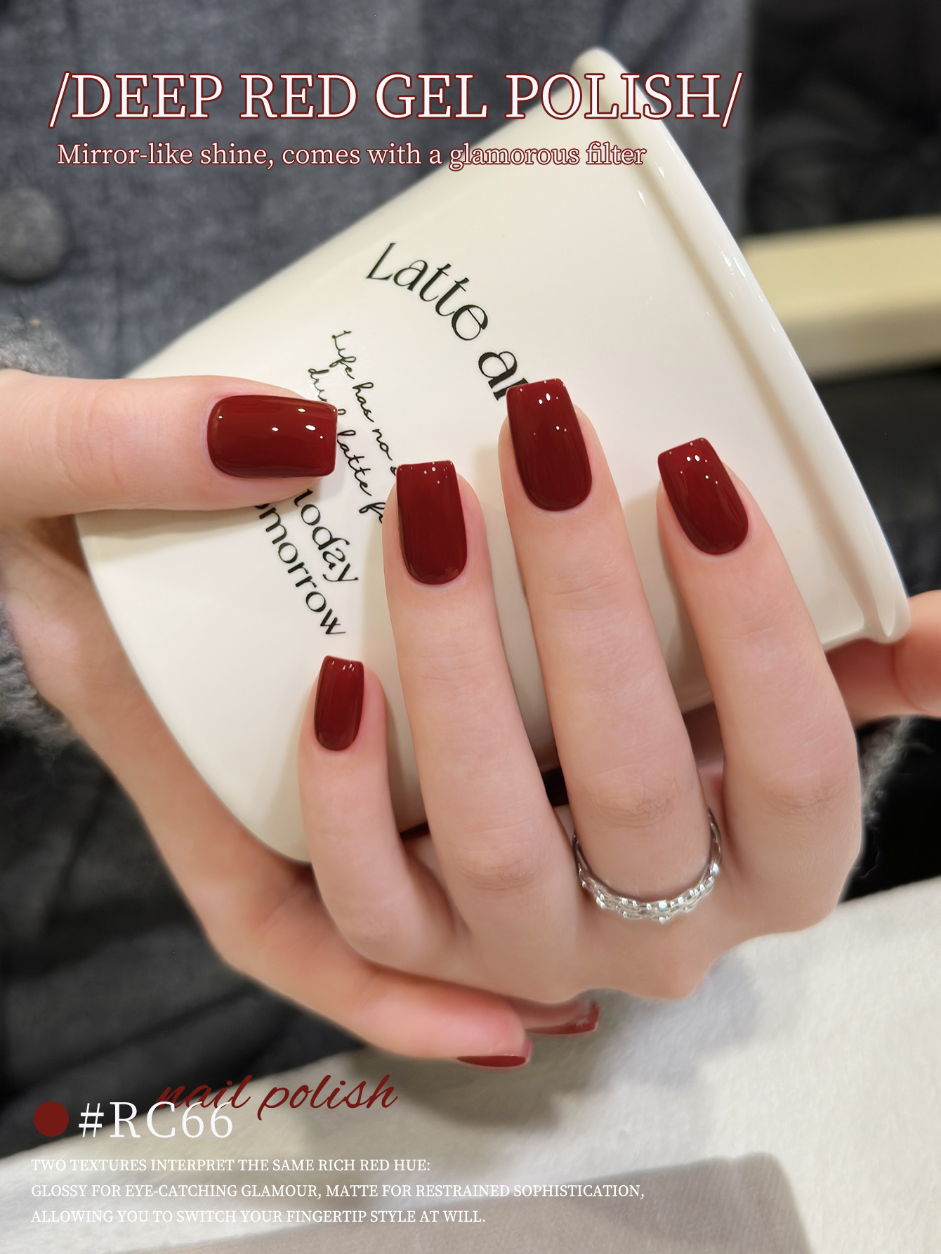 XEIJAYI 1PC 15ml Burgundy Gel  - Nail Art Burgundy ulasan dan harga