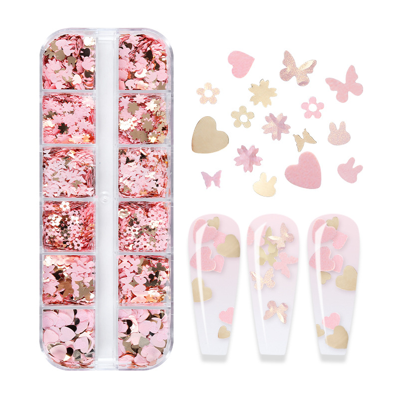 Mix Color Fluorescent Butterfl - Nail Art Inspo ulasan dan harga