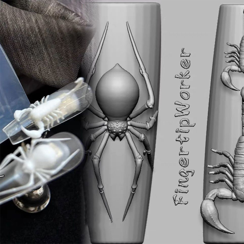 3D Spider Scorpion Silicone Na - Nail Art Inspo ulasan dan harga