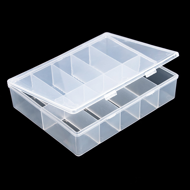10 Grids Empty Clear Storage B - Nail Art Inspo ulasan dan harga