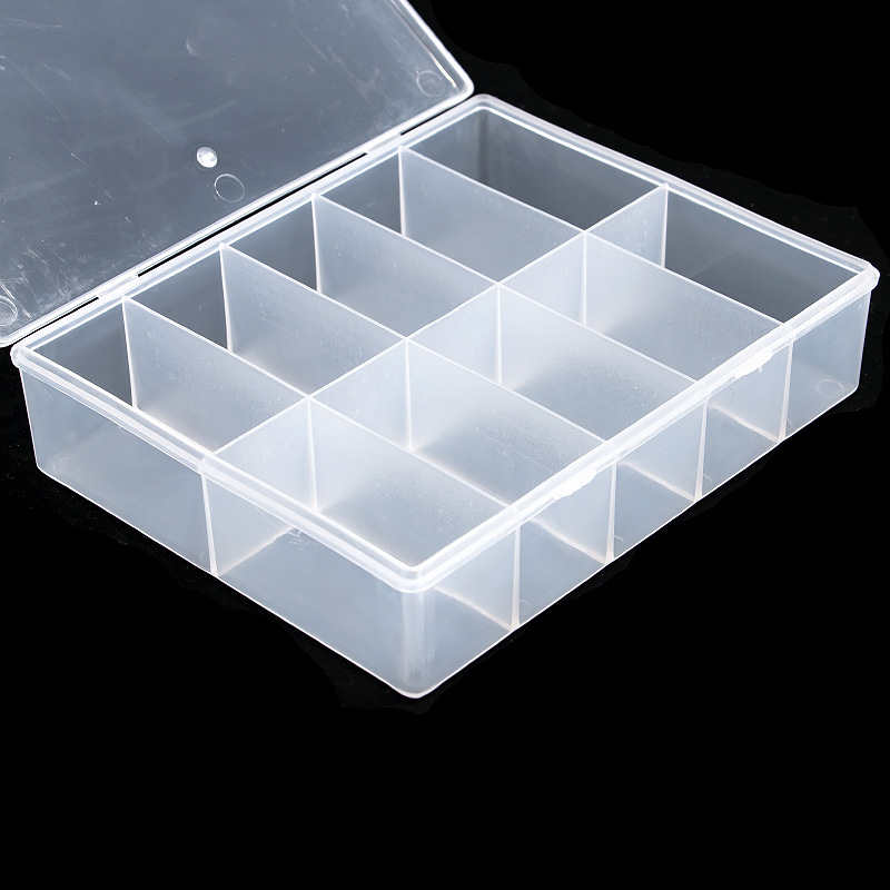 10 Grids Empty Clear Storage B - Nail Art Inspo ulasan dan harga