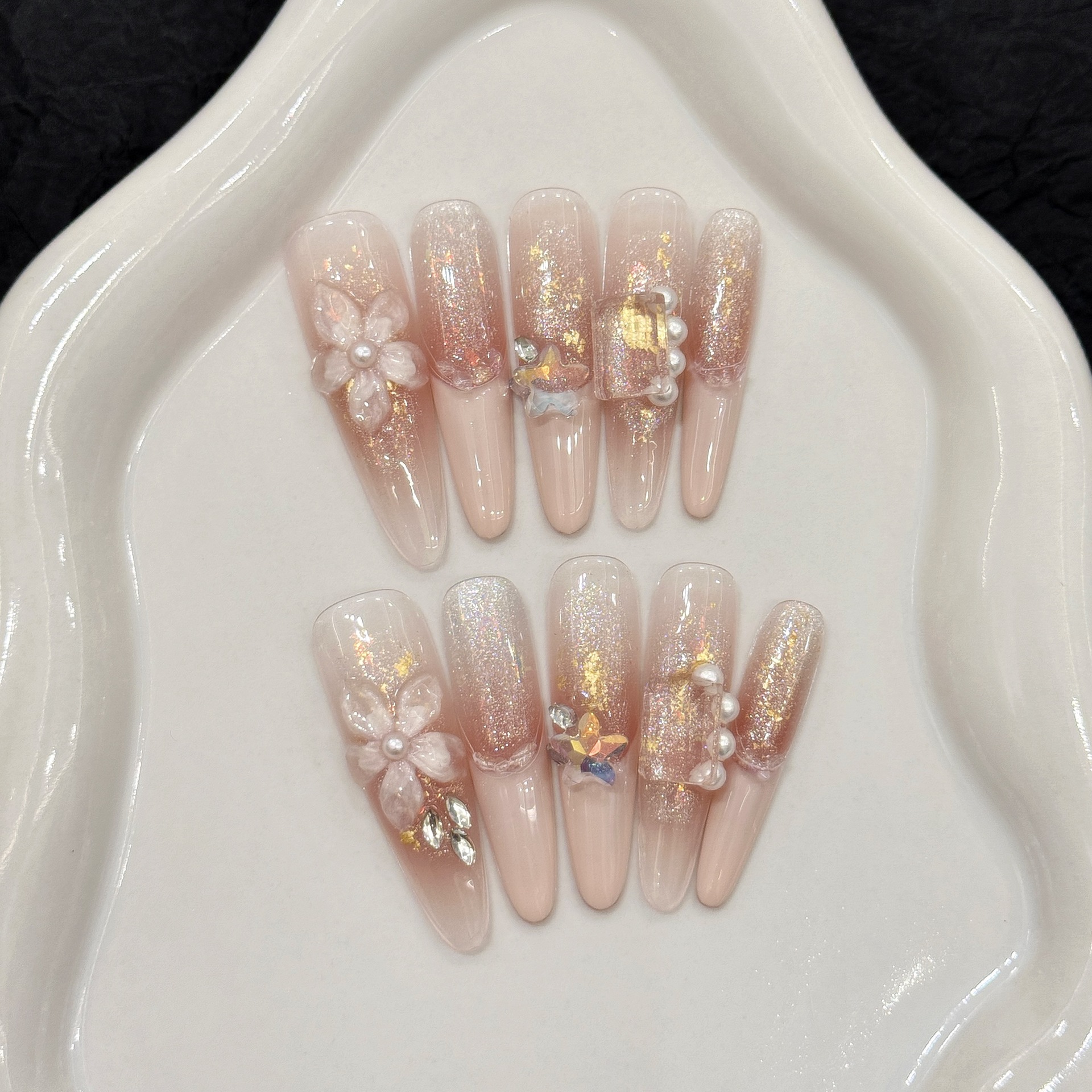 10pcs Pure Hand Pressed Stilet - Nail Art Inspo ulasan dan harga