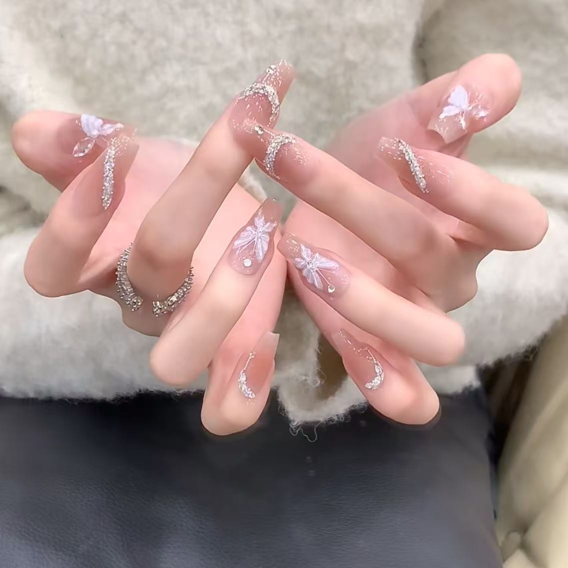 Viral Aurora Butterfly Nail Ar - Nail Art Viral ulasan dan harga