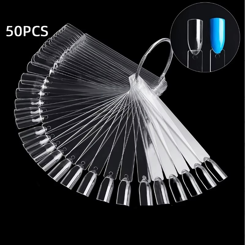 50 Nail Sample Sticks with Rin - Nail Art Vector ulasan dan harga