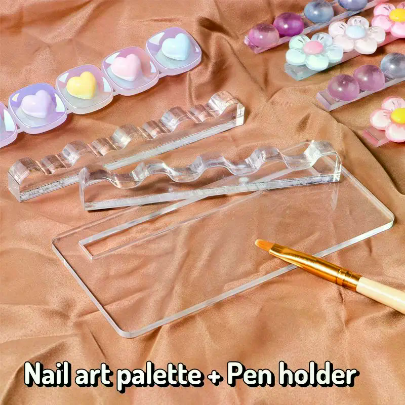 Reusable Nail Art Palette With - Nail Art Vector ulasan dan harga