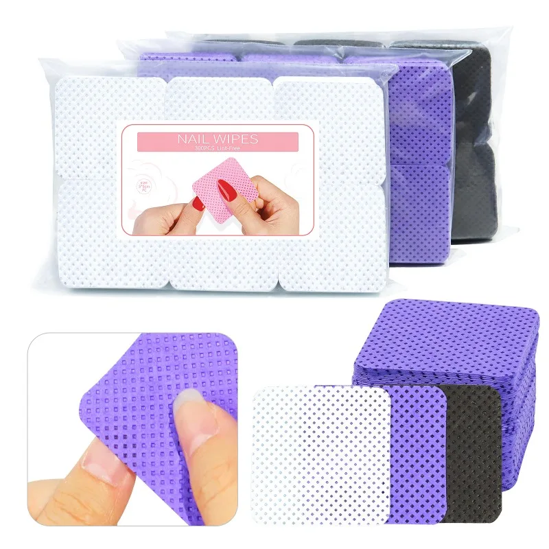 100pcs/Pack Lint-free Nail Pol - Nail Art Remove ulasan dan harga
