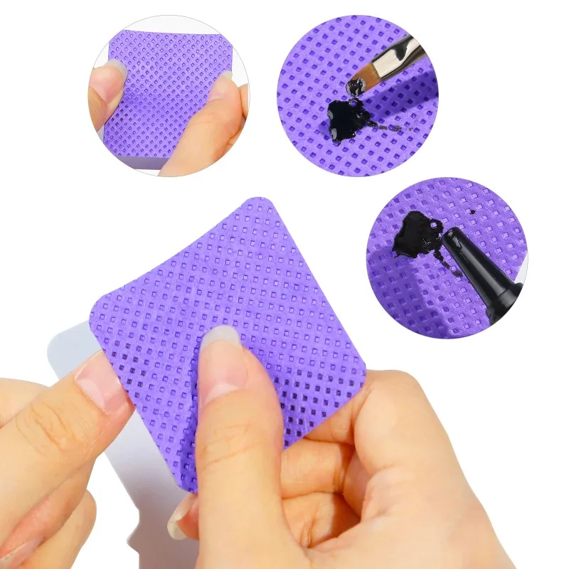 100pcs/Pack Lint-free Nail Pol - Nail Art Remove ulasan dan harga