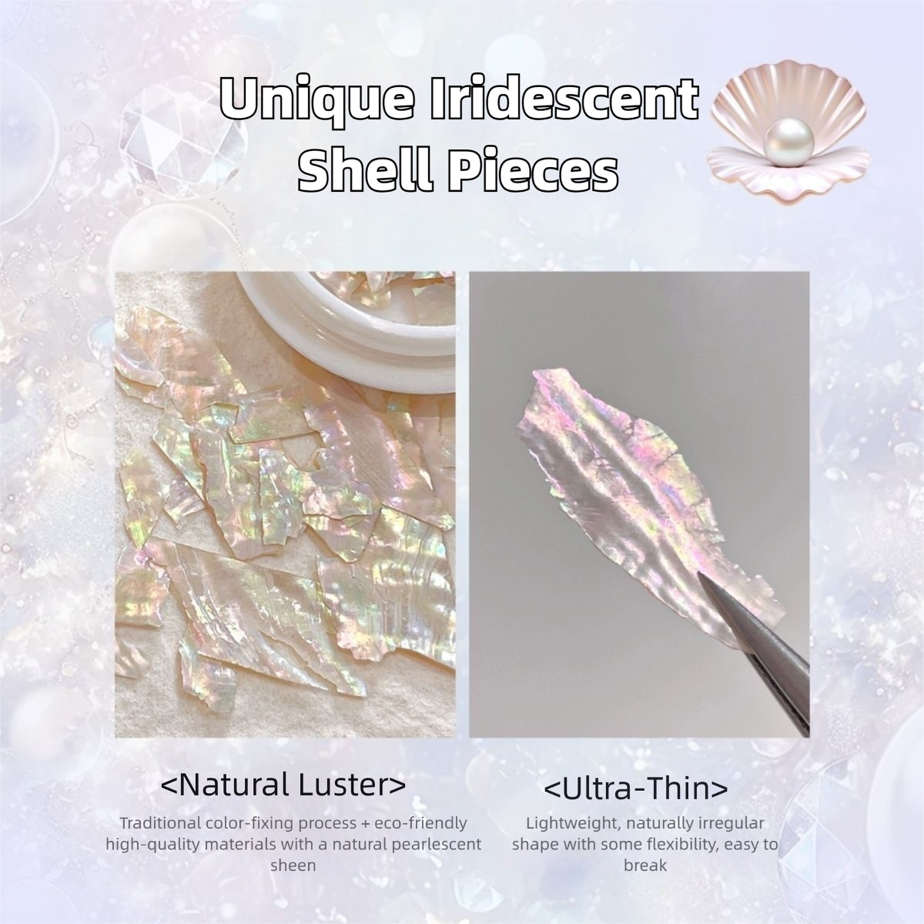 MIANEL Viral Aurora Mermaid Sh - Nail Art Viral ulasan dan harga
