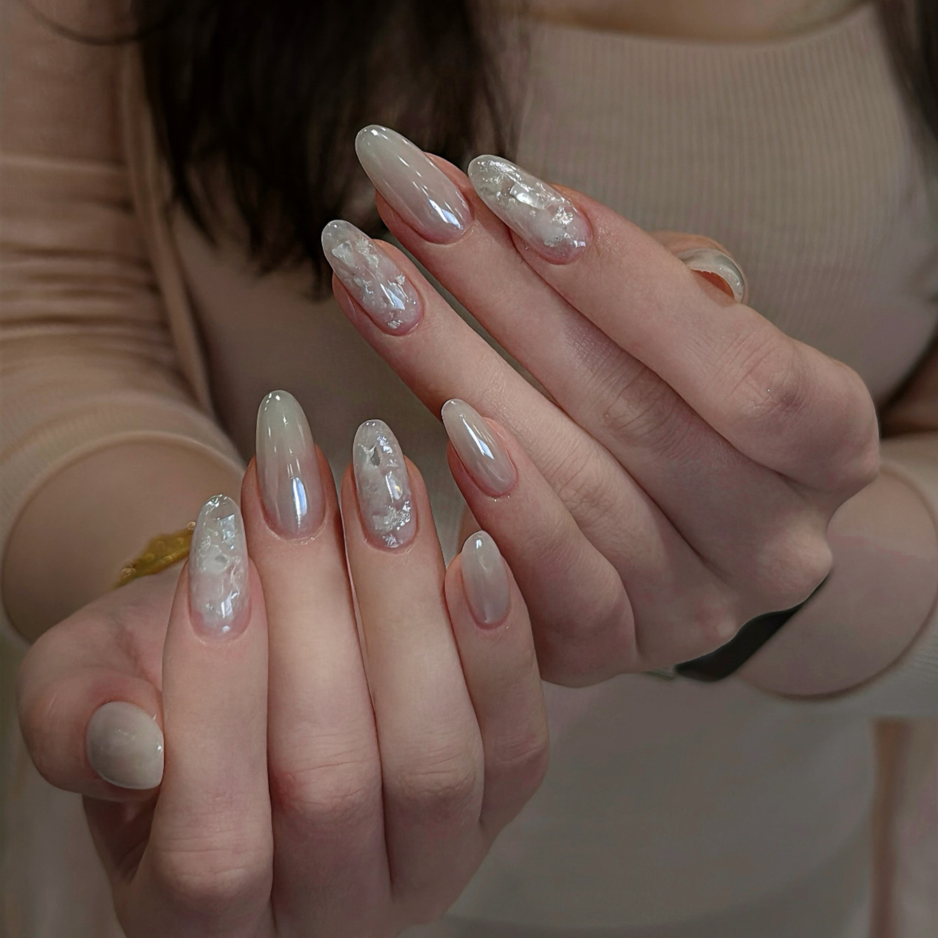 MIANEL Viral Aurora Mermaid Sh - Nail Art Viral ulasan dan harga