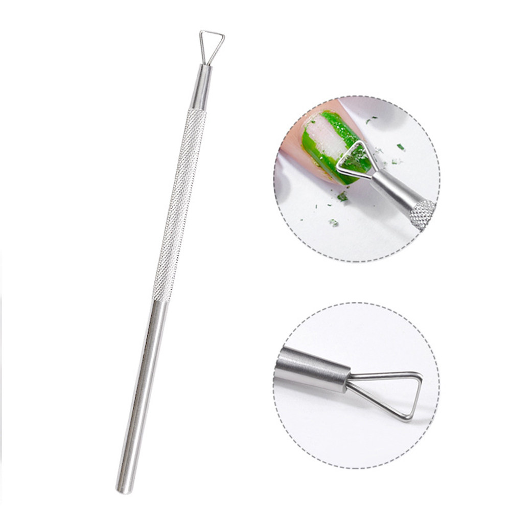 Cuticle Pusher Stainless Steel - Nail Art Remover ulasan dan harga