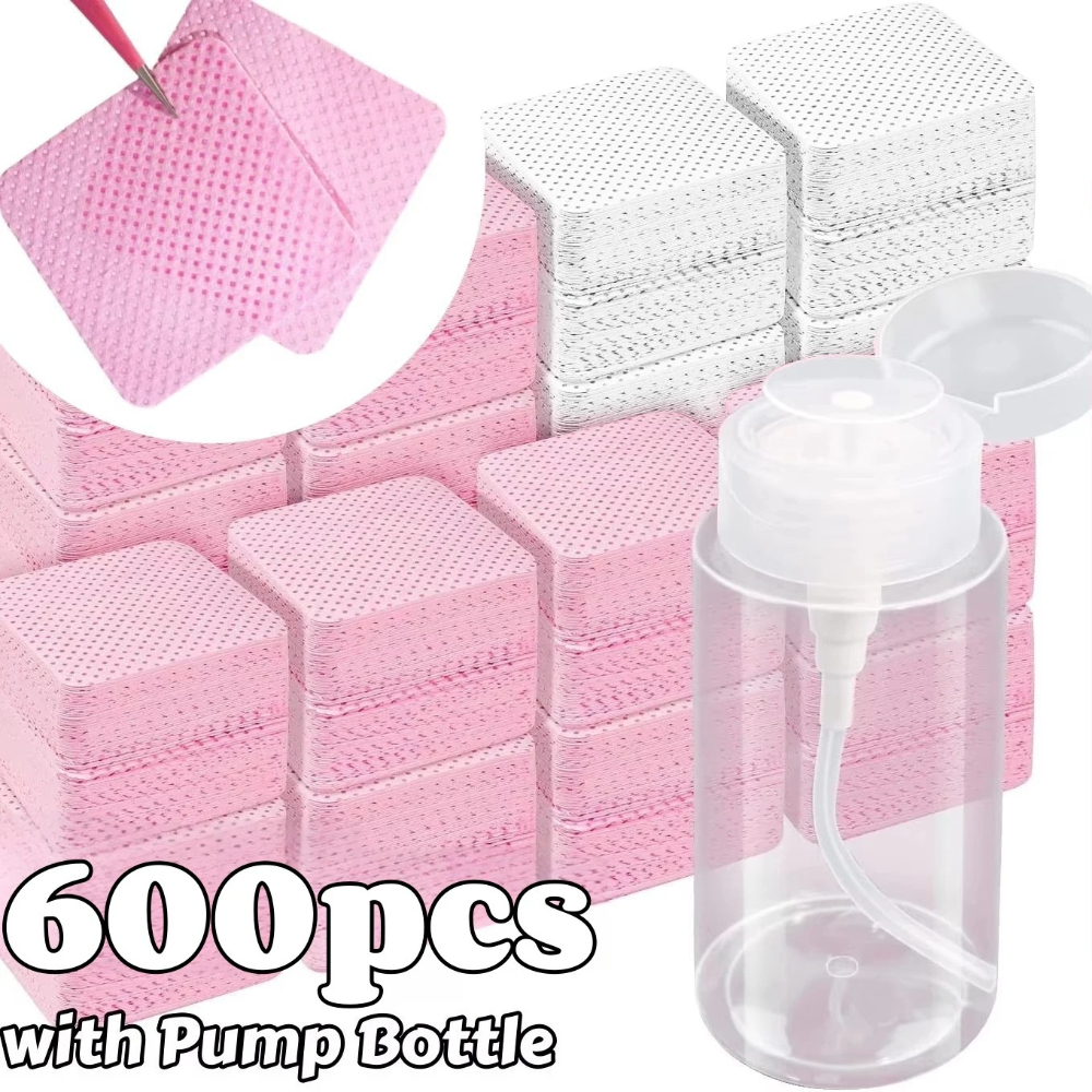 20/600pcs Lint-Free Nail Wipes - Nail Art Remove ulasan dan harga