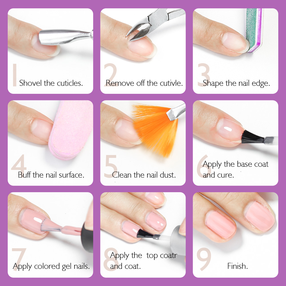 Rainbow Ghini 8ml Purple Serie - Nail Art Lilac ulasan dan harga